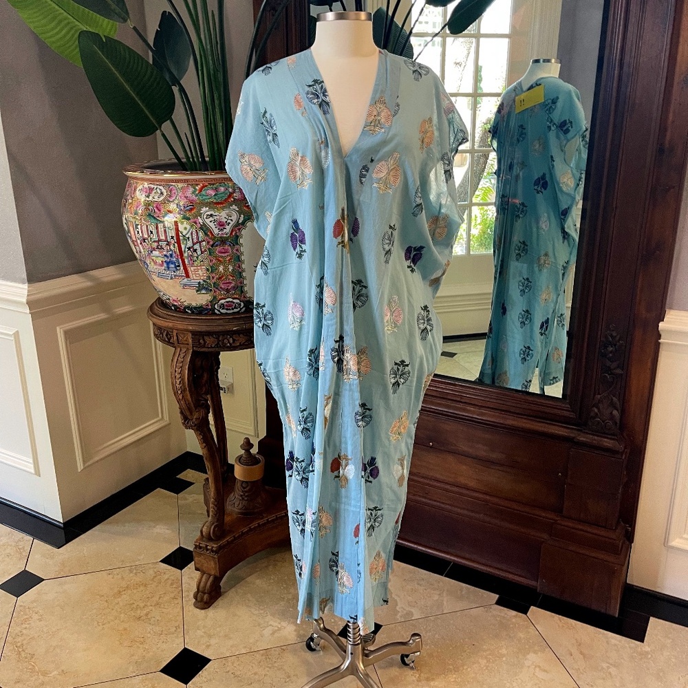 NWT Roberta Roller Rabbit Klokke Flower Salone Kaftan